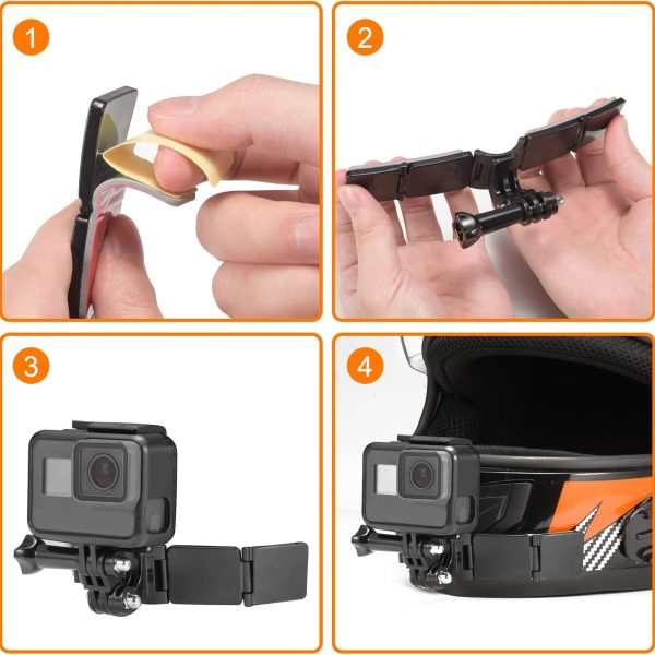 Helmet Mount for AKASO EK7000 Pro - Image 3